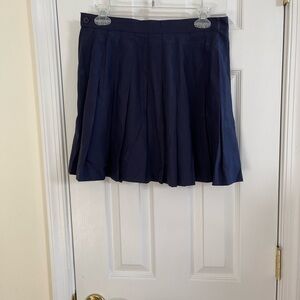 Wilson Dark Blue Pleated Tennis Skirt
